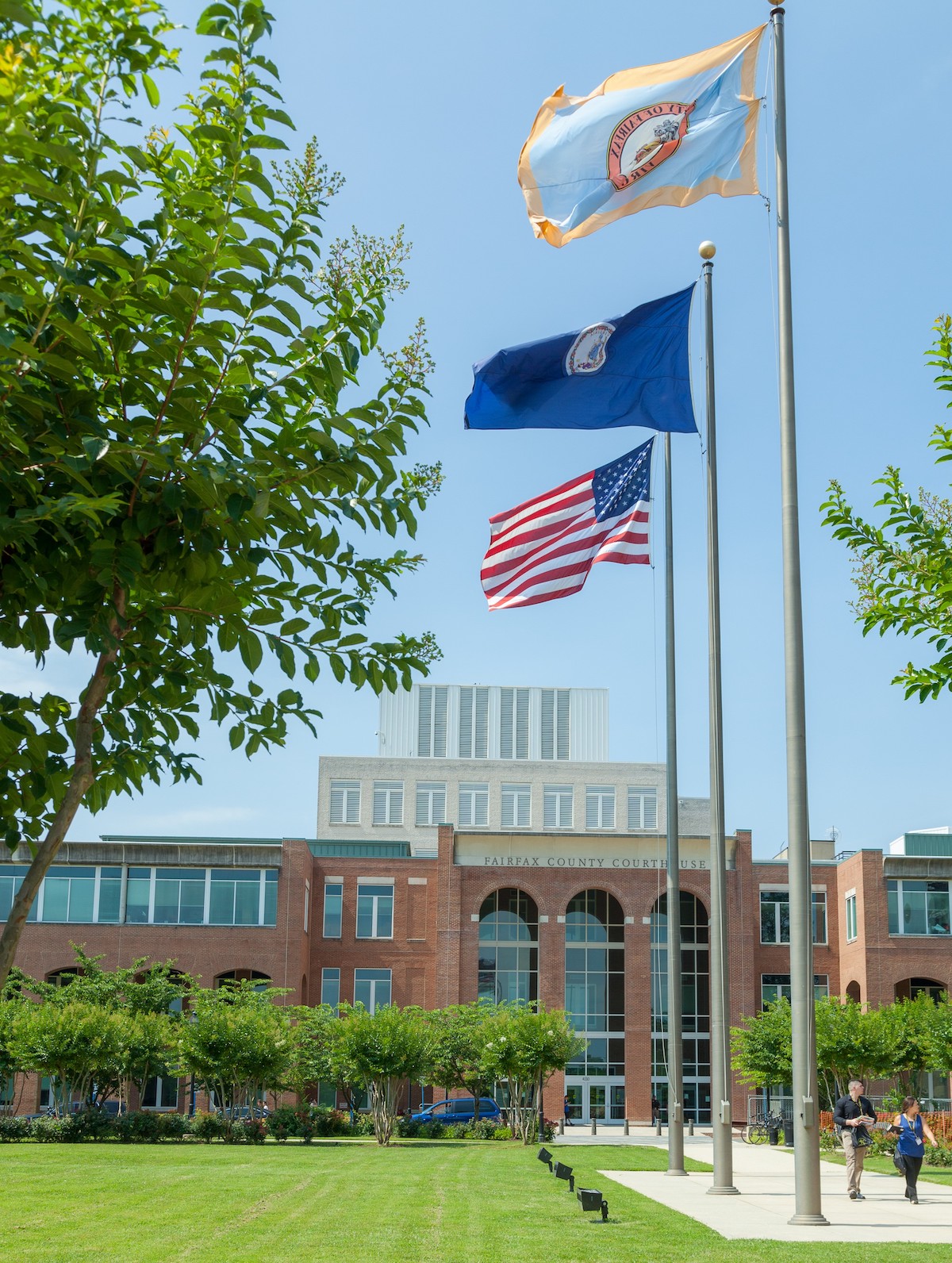 Courthouse flags
